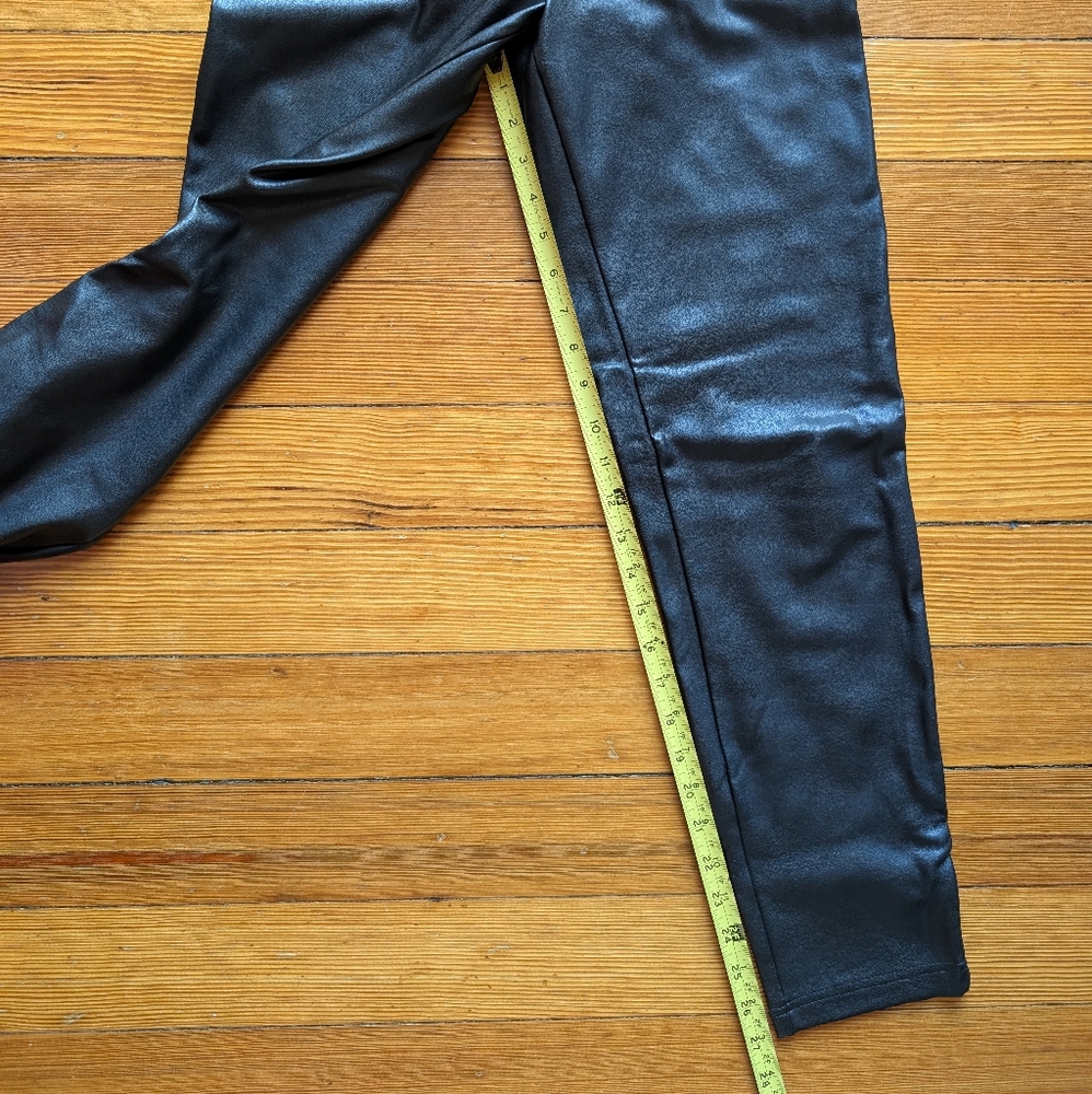 Black Faux Leather Leggings - Picture 8 of 9